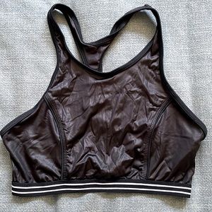 Hurley high neck swim top